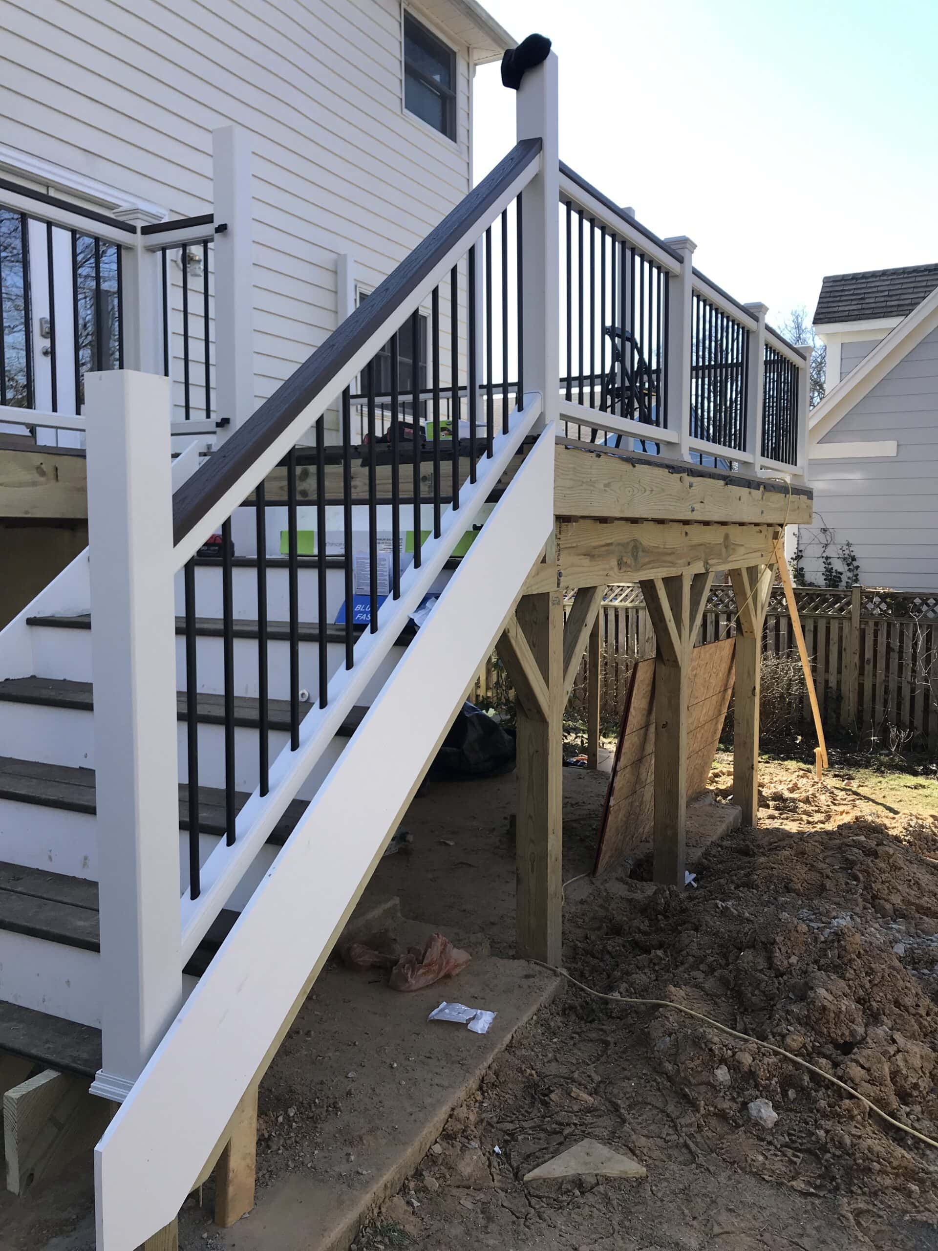 New staircase installation