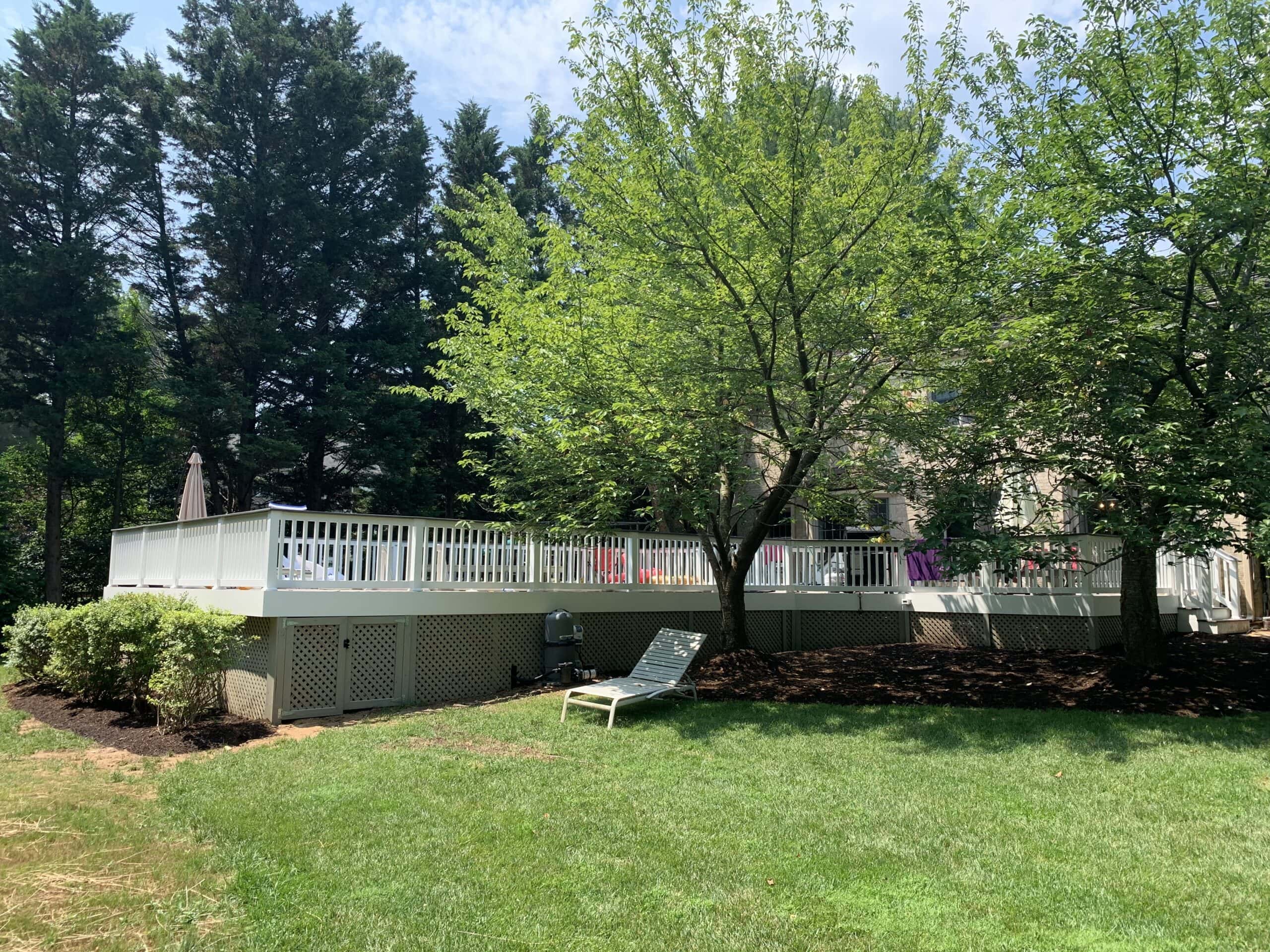 Photo of the backyard before the project