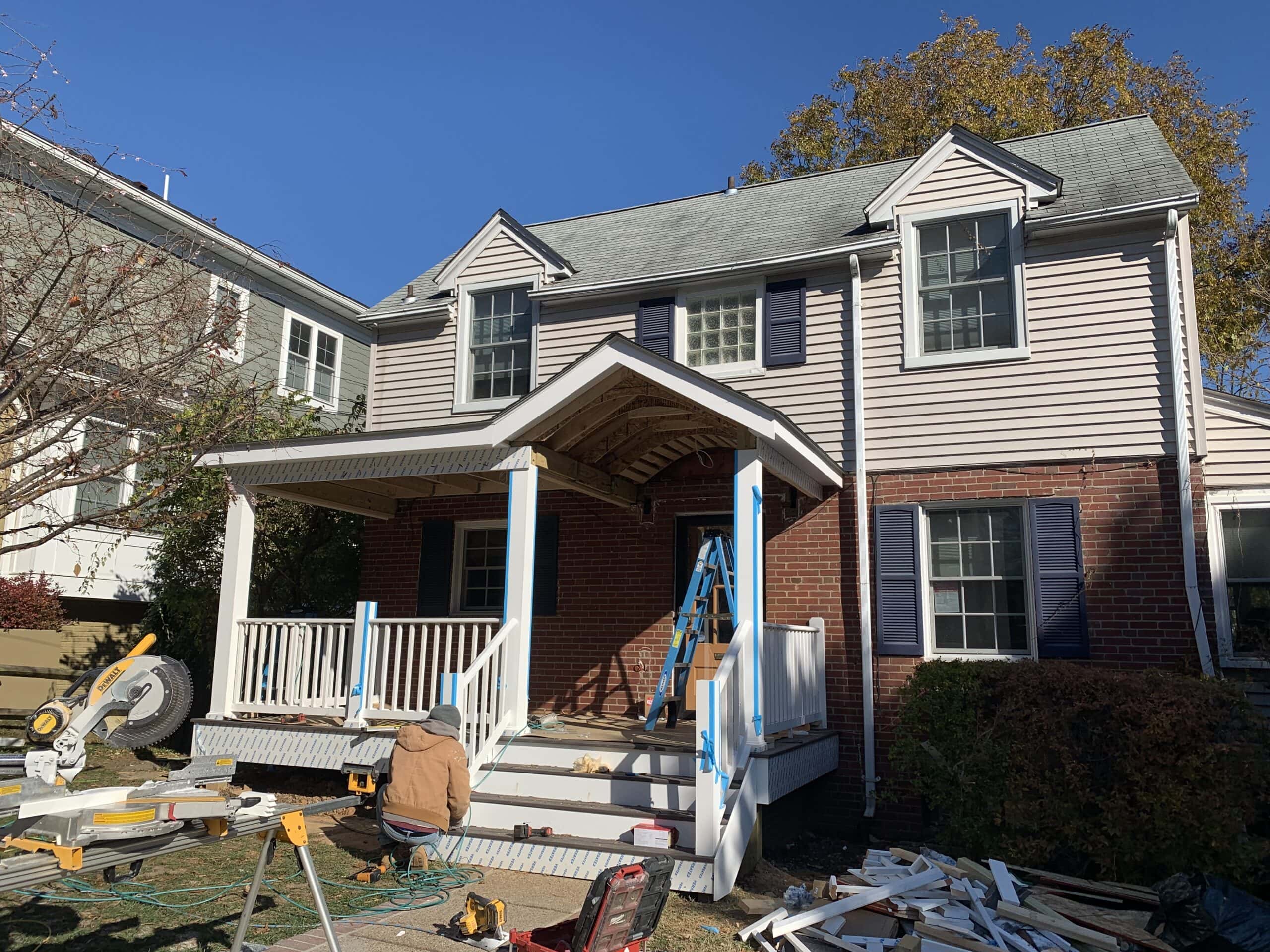 Front porch nearly completion