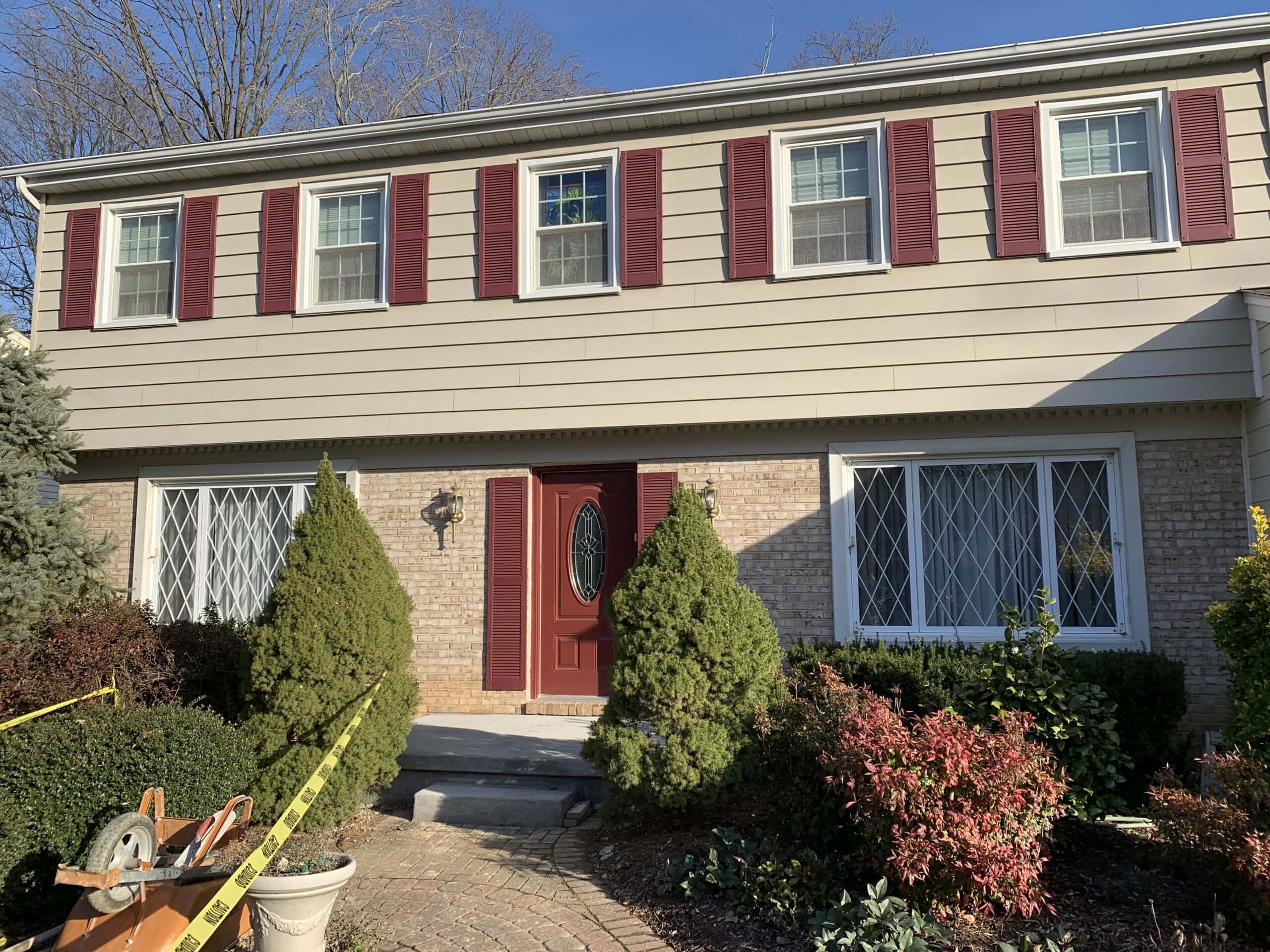 front entrance before porch construction begins