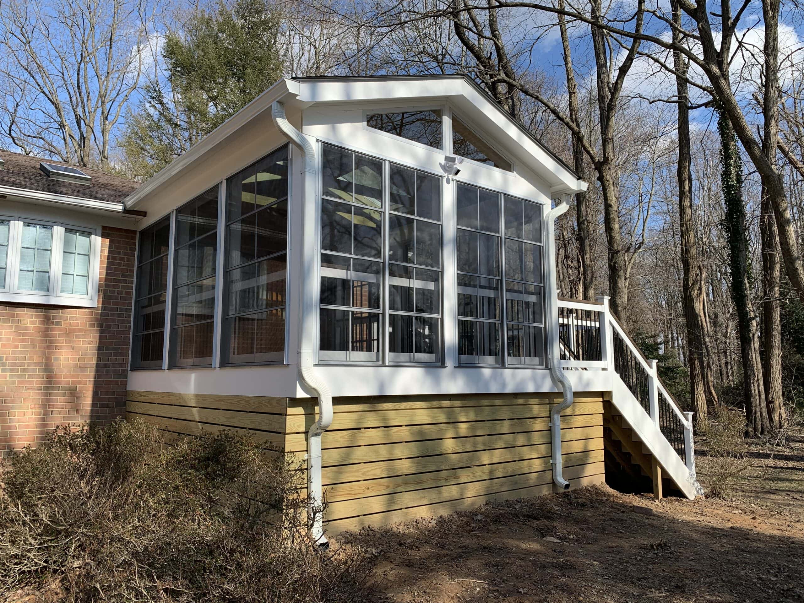 new three-season room and deck